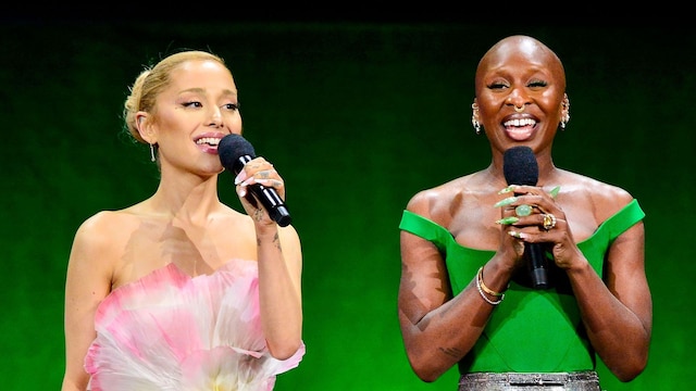 Ariana Grande and Cynthia Erivo at a 'Wicked' special presentation