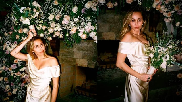 wedding miley cyrus bouquet