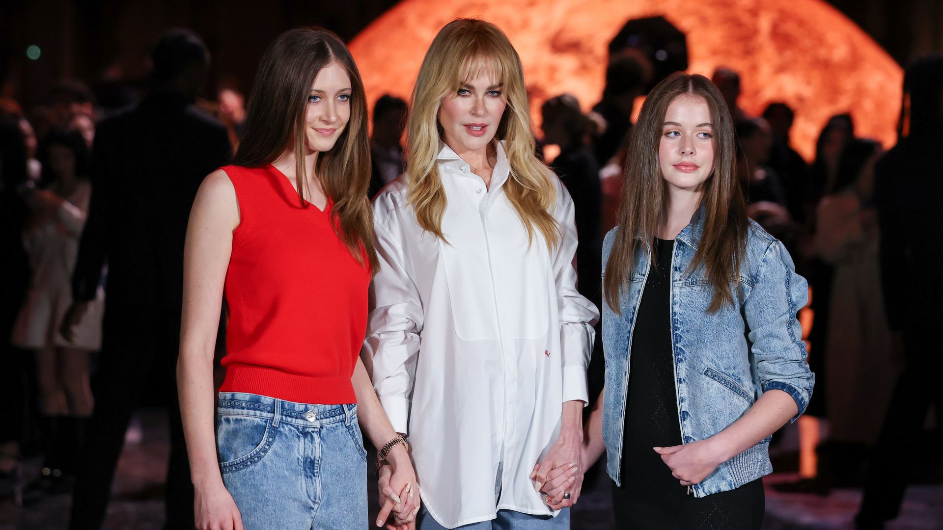 Nicole Kidman and her daughters attend Chanel show in Paris after Keith Urban divorce news