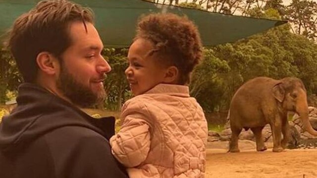 Serena Williams' daughter Olympia with dad Alexis Ohanian