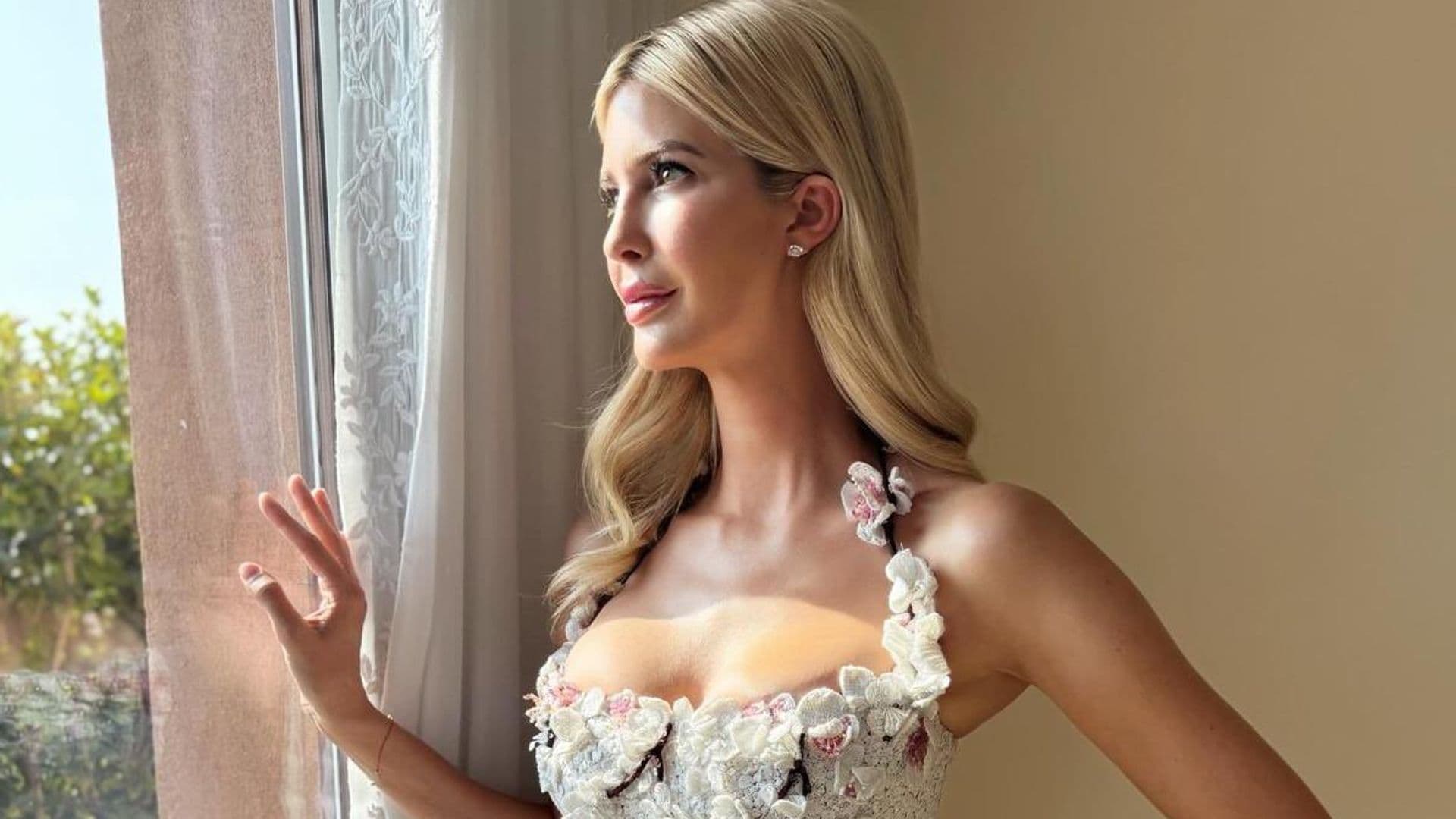 Ivanka Trump wows in Oscar de la Renta mini dress to celebrate Jeff Bezos and Lauren Sánchez's 'love story'