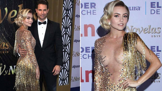Angelique Boyer dress backwards