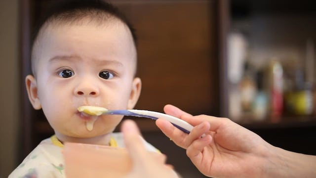 Baby eating