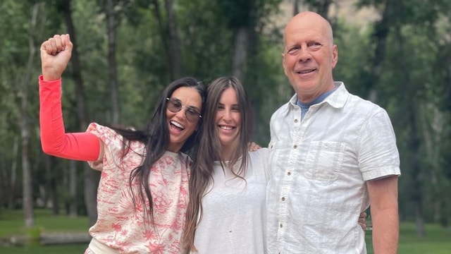Demi Moore, Bruce and Scout Willis