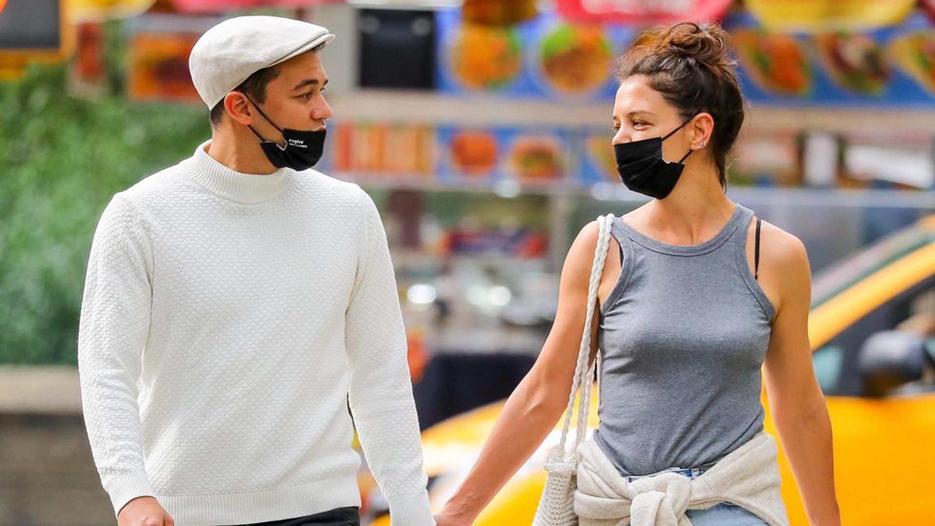 Katie Holmes and Emilio Vitolo Jr enjoy a public make out session In Central Park