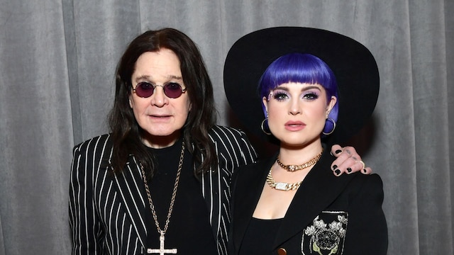 Kelly Osbourne and Ozzy Osbourne at the 2020 Grammy Awards