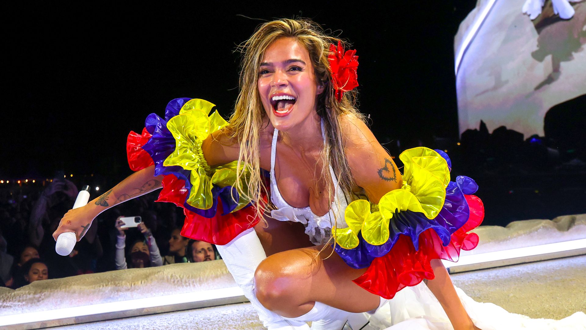 Karol G makes Coachella history and addresses the Latino community in an emotional speech