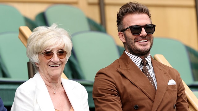 Sandra Beckham and David Beckham