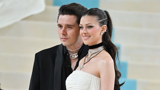 Brooklyn Beckham and Nicola Peltz arrive to The 2023 Met Gala Celebrating "Karl Lagerfeld: A Line Of Beauty" at The Metropolitan Museum of Art
