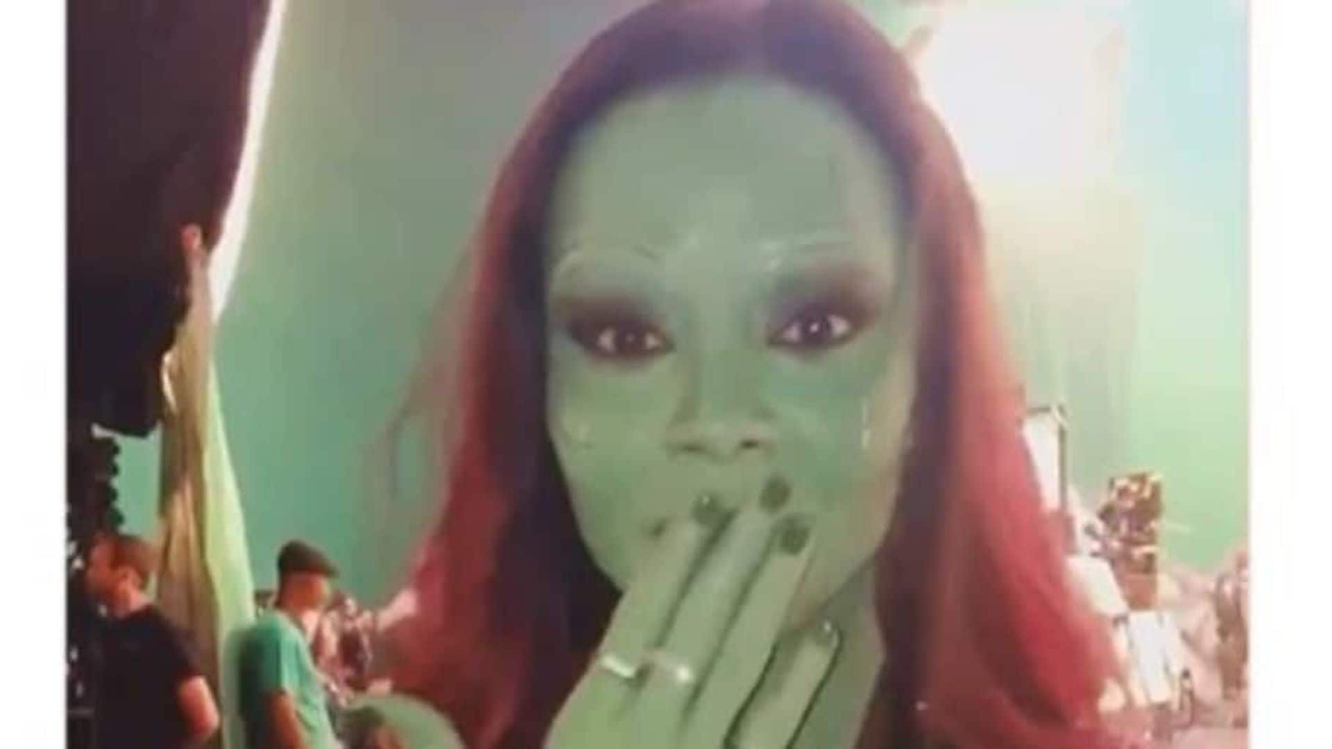 Zoe Saldana reveals her character, Gamora, habla Español!