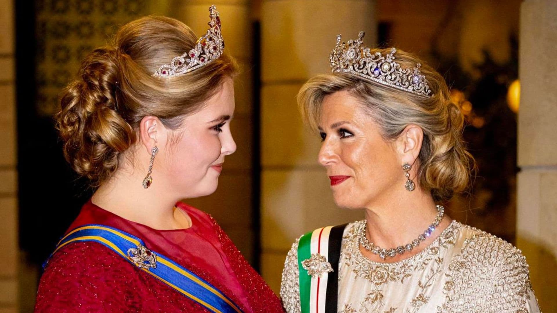 Queen Maxima’s daughter has tiara moment at Prince’s wedding in Austria