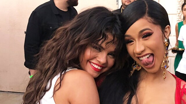 Cardi B and Selena Gomez on Instagram