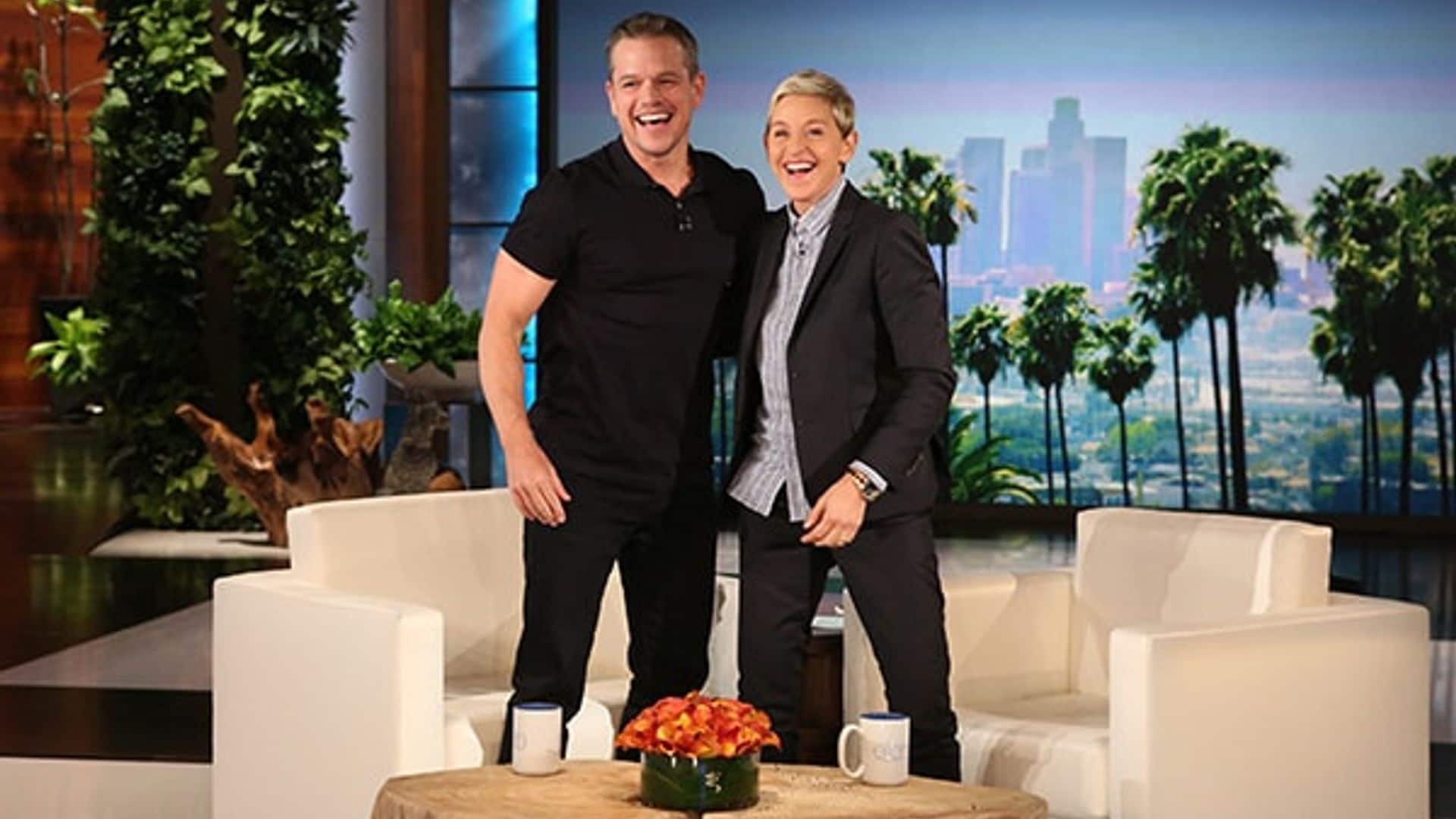 Matt Damon clarifies his comments about gay actors to Ellen DeGeneres