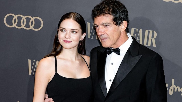Antonio Banderas and Stella Banderas attend the Vanity Fair awards 2019