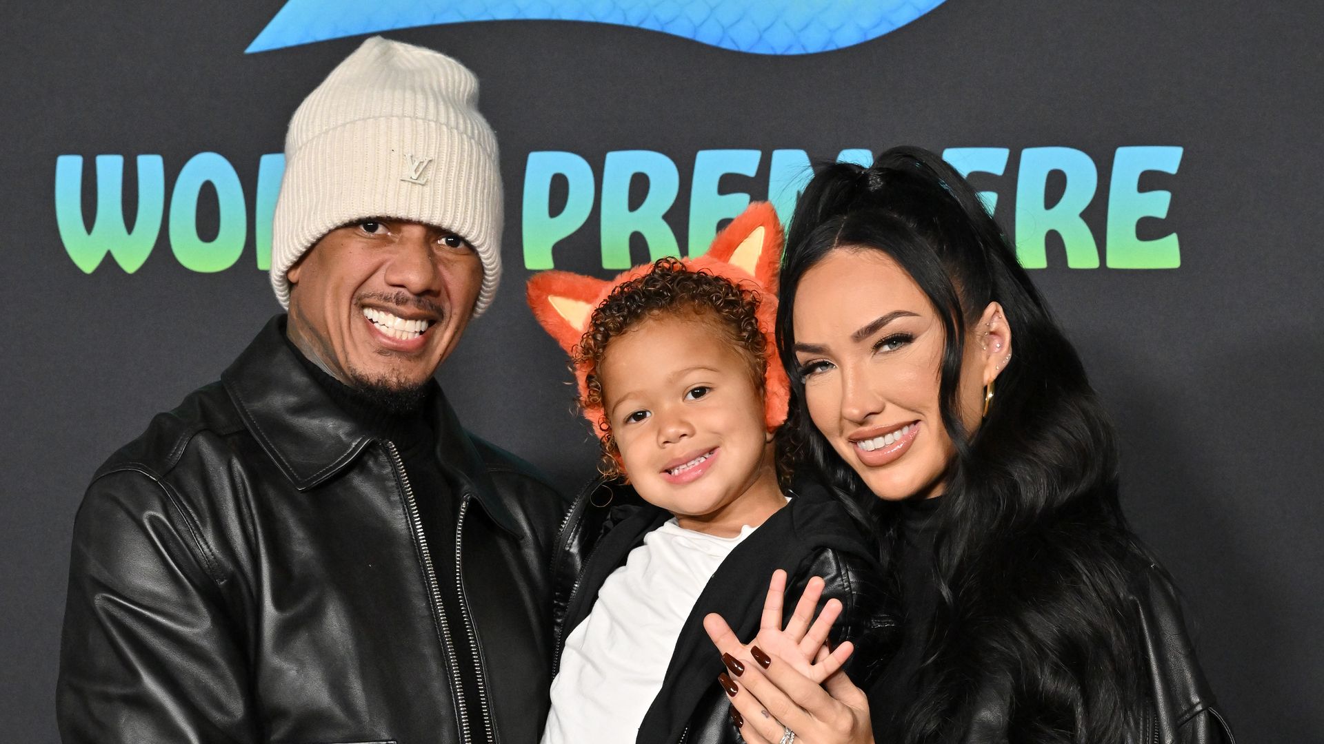 LOS ANGELES, CALIFORNIA - NOVEMBER 13: (L-R) Nick Cannon, Legendary Love Cannon, and Breana Tiesi attend the Premiere of Walt Disney Studios' "Zootopia 2" at El Capitan Theatre on November 13, 2025 in Los Angeles, California. (Photo by Axelle/Bauer-Griffin/FilmMagic) 