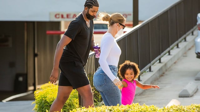 Khloe Kardashian and Tristan Thompson take True to gymnastics