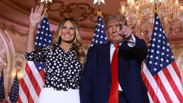 Former U.S. President Donald Trump Makes An Announcement At His Florida Home