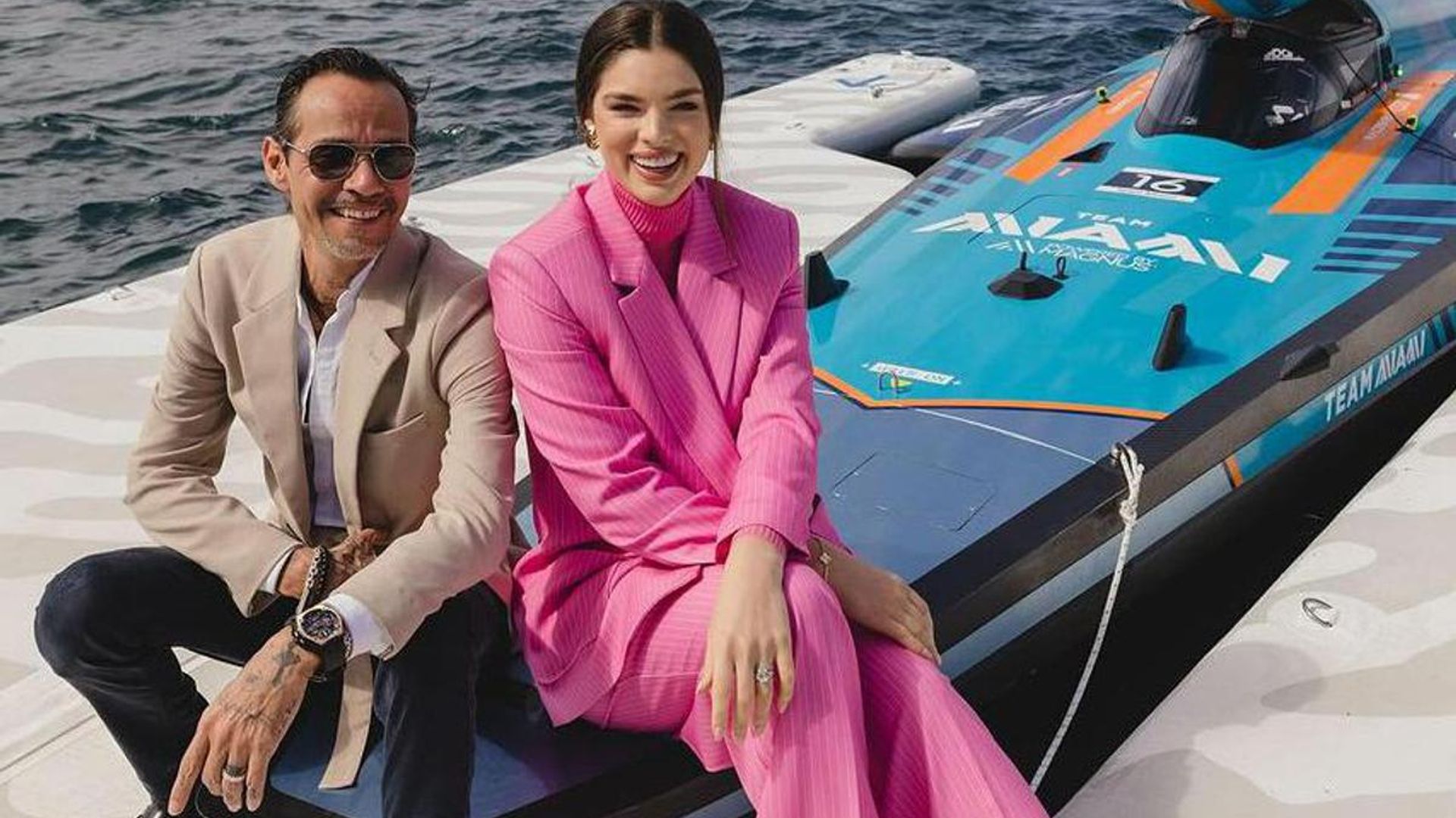 Nadia Ferreira y Marc Anthony