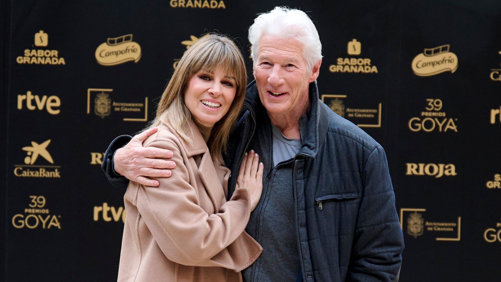 Richard Gere and Alejandra Silva make a stylish Madrid comeback in coordinated red-carpet looks