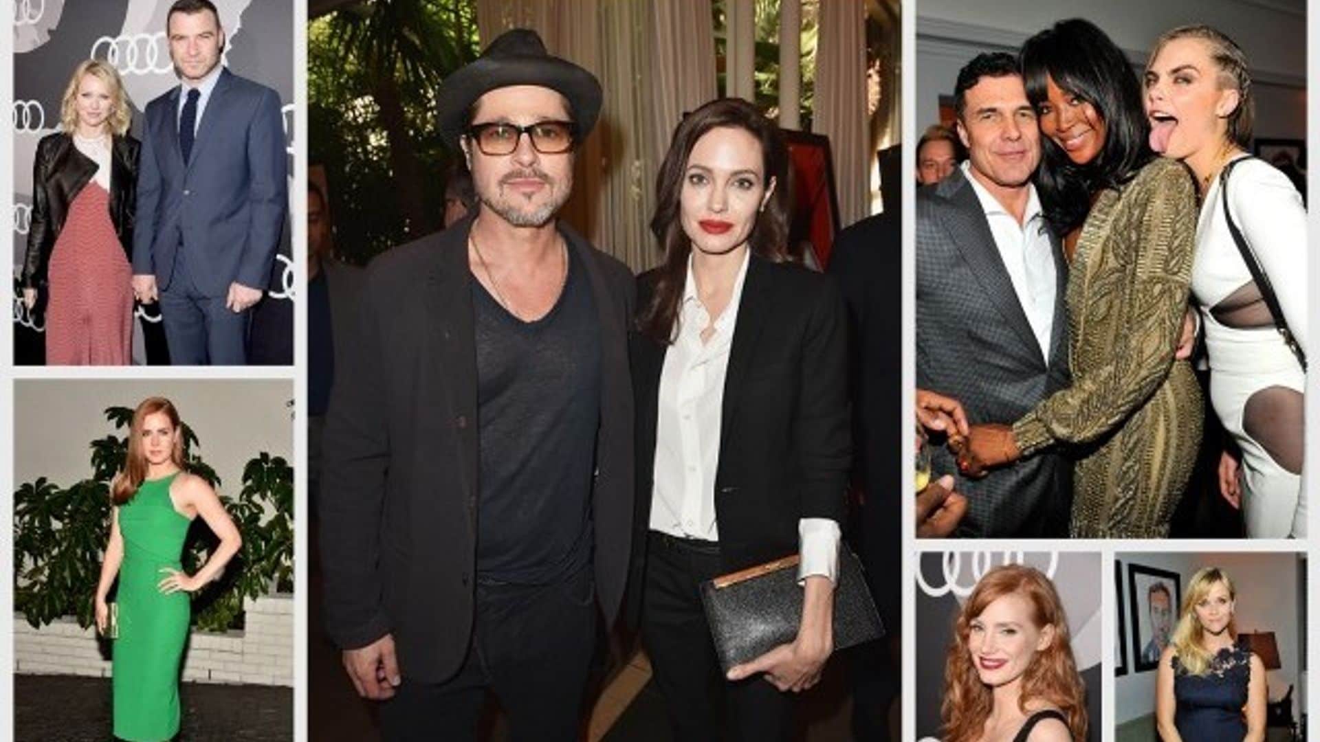Angelina Jolie, Brad Pitt and more celebs hit up Golden Globes parties