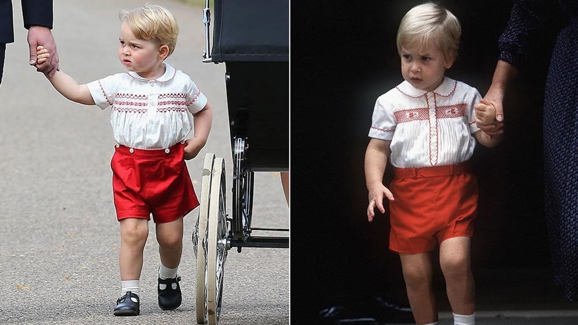 Prince George channels dad Prince William at royal christening