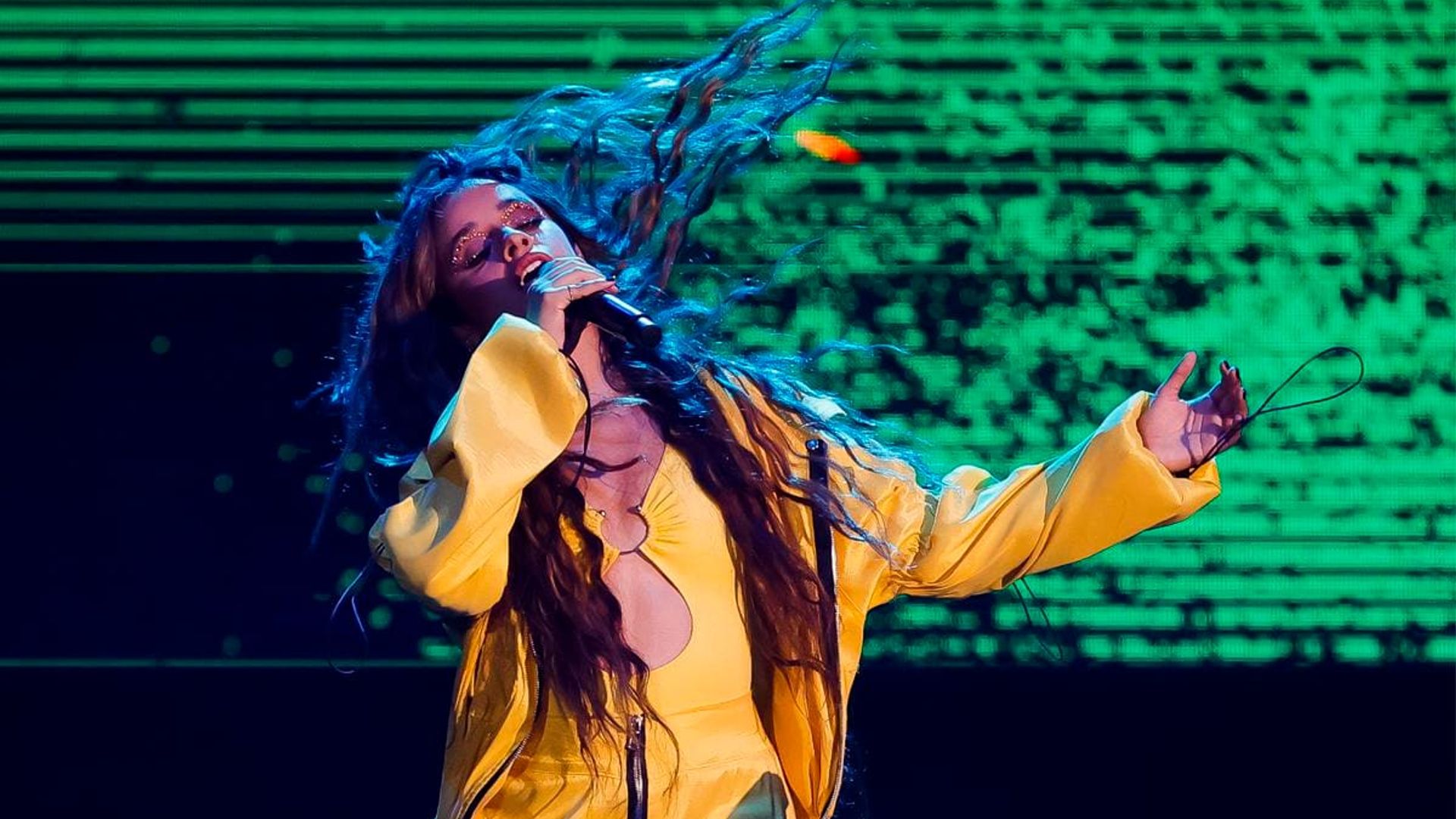 Camila Cabello rocks Rio in an amazing yellow outfit