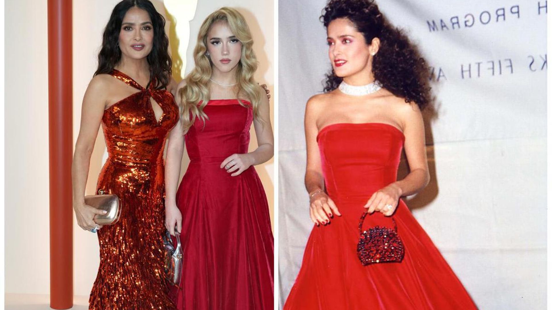 Salma Hayek’s daughter wore her mom’s 90s dress: See more matching moments
