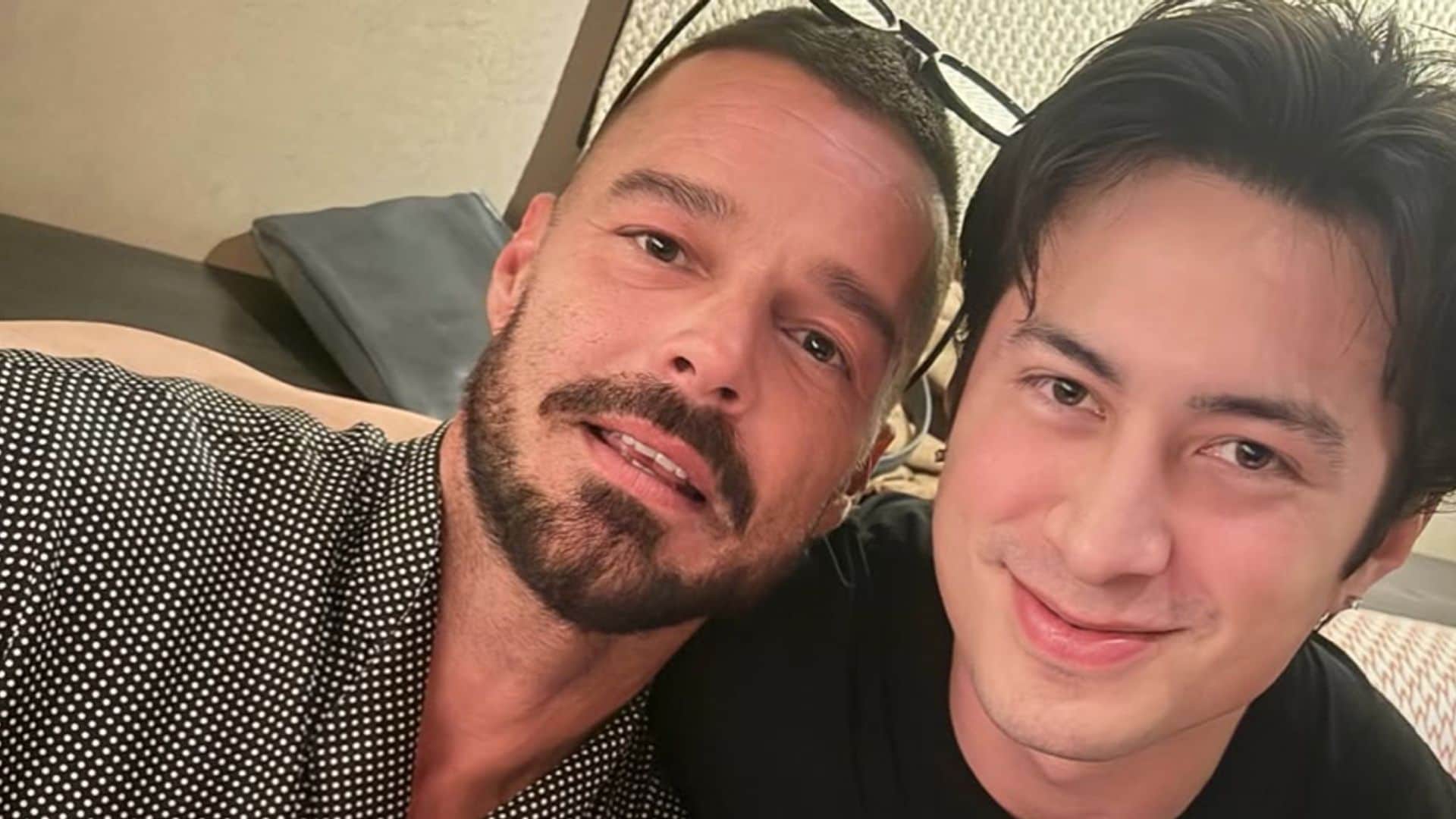 Ricky Martin and 'Heated Rivalry' star Hudson Williams share sweet moment in Milan