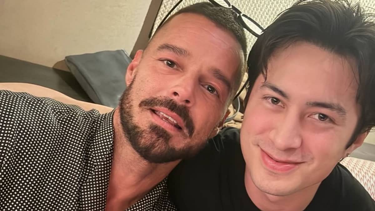 Ricky Martin and 'Heated Rivalry' star Hudson Williams share sweet moment in Milan