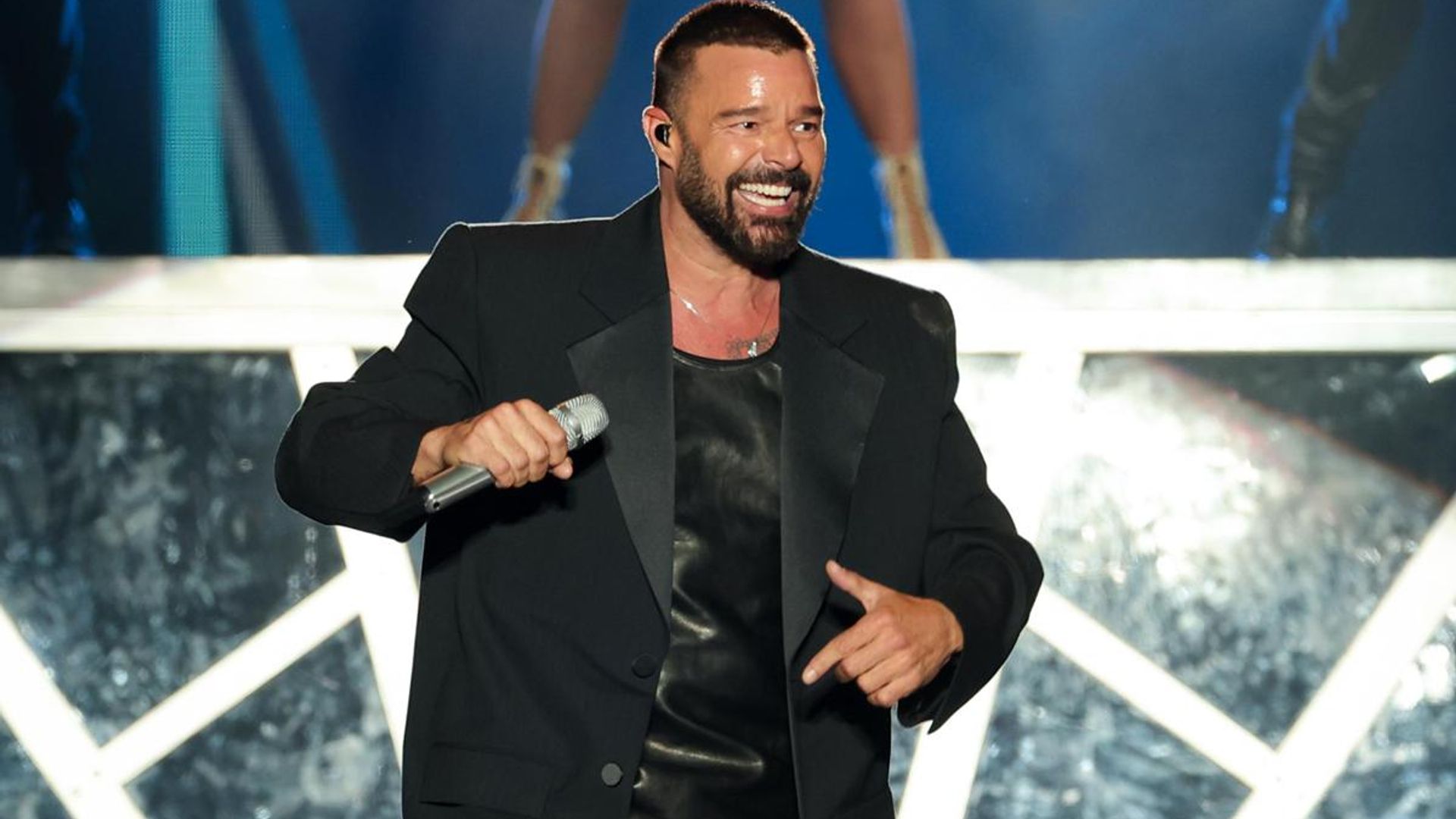 Ricky Martin’s twins Matteo and Valentino show their support at his LA Pride performance