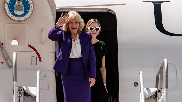 First Lady Dr. Jill Biden travels to Africa with granddaughter Naomi