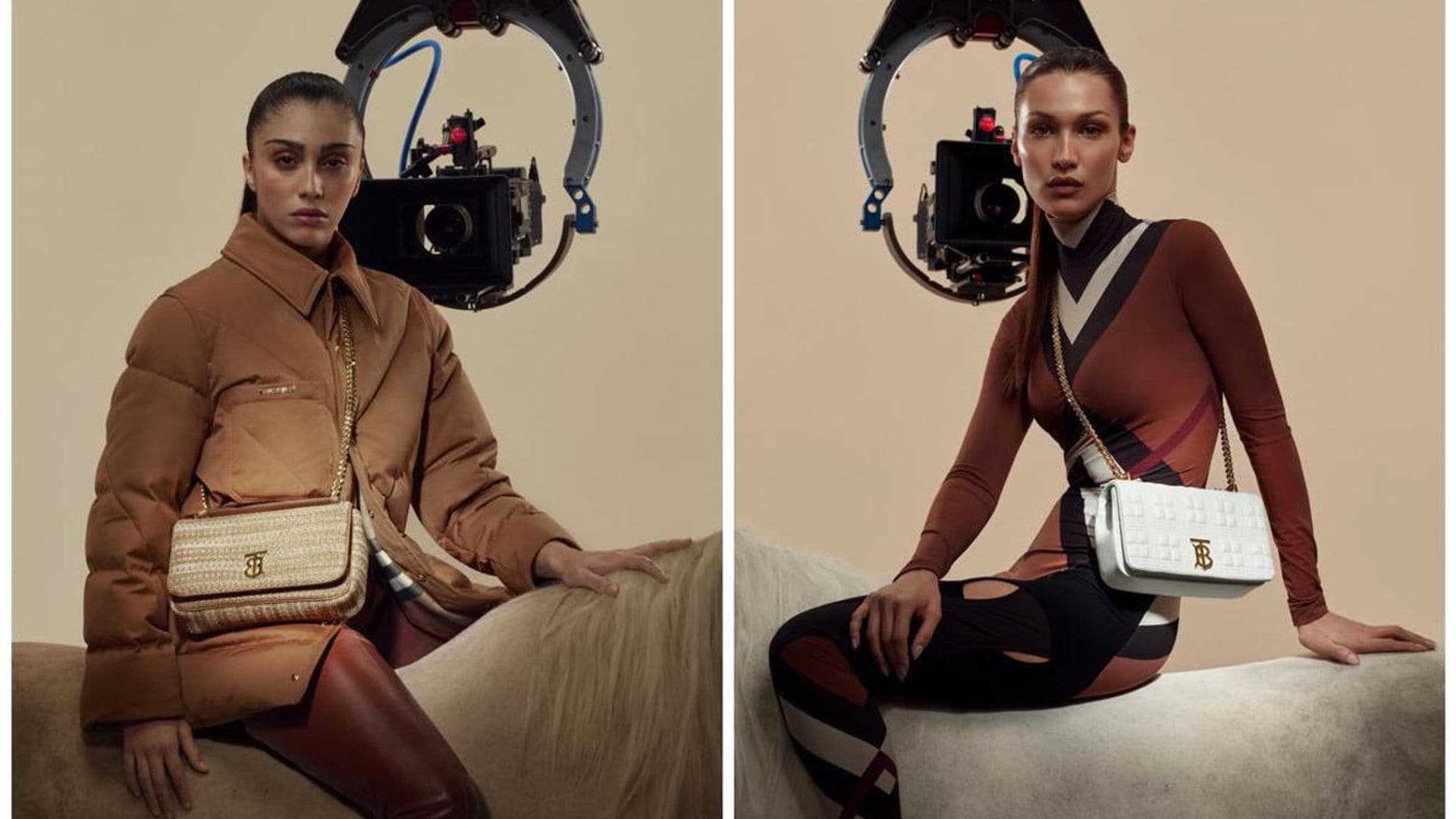 Lourdes Leon and Bella Hadid stun in Burberry’s Lola bag campaign