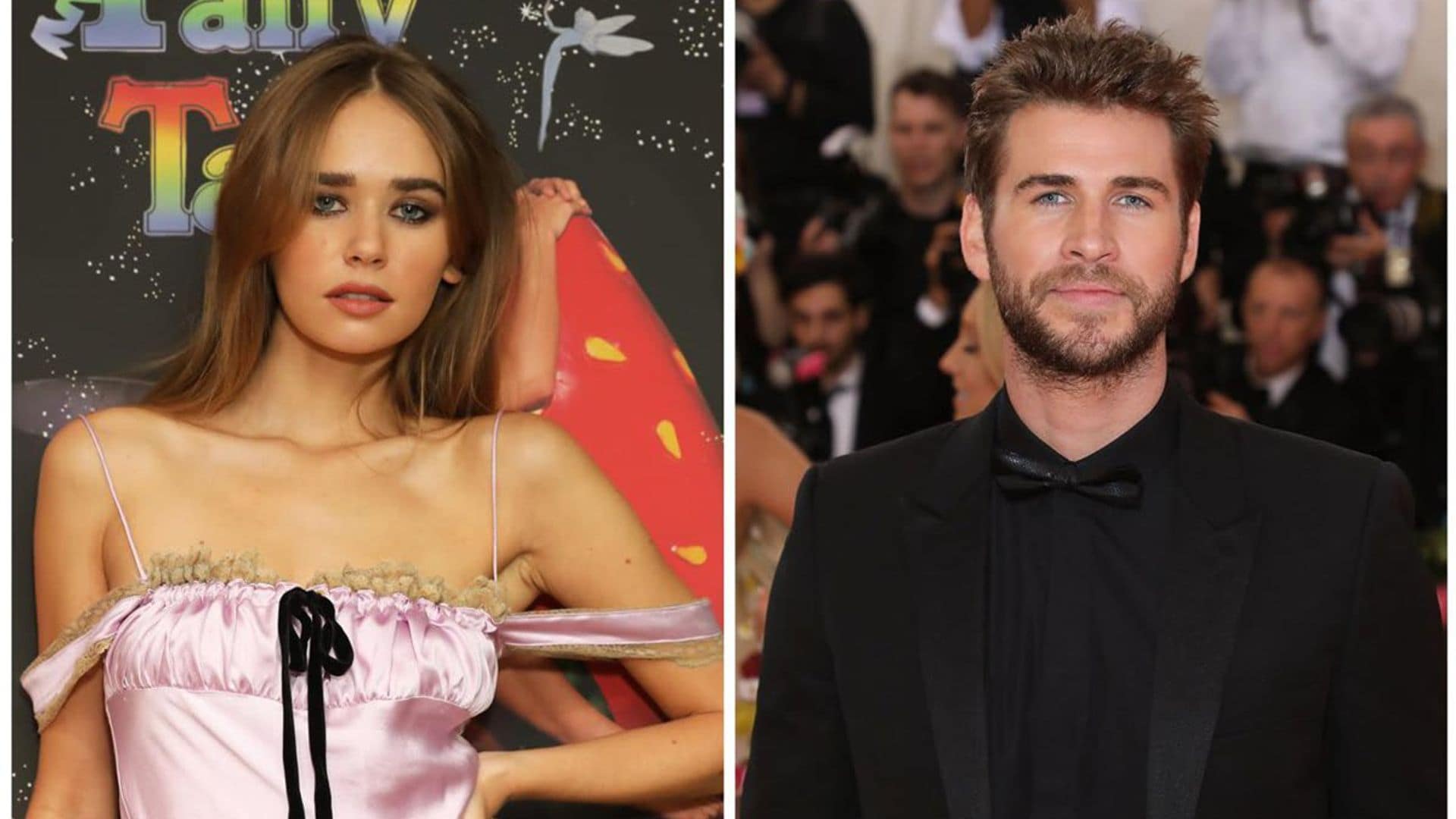 Liam Hemsworth and girlfriend Gabriella Brooks make their first appearance together on social media