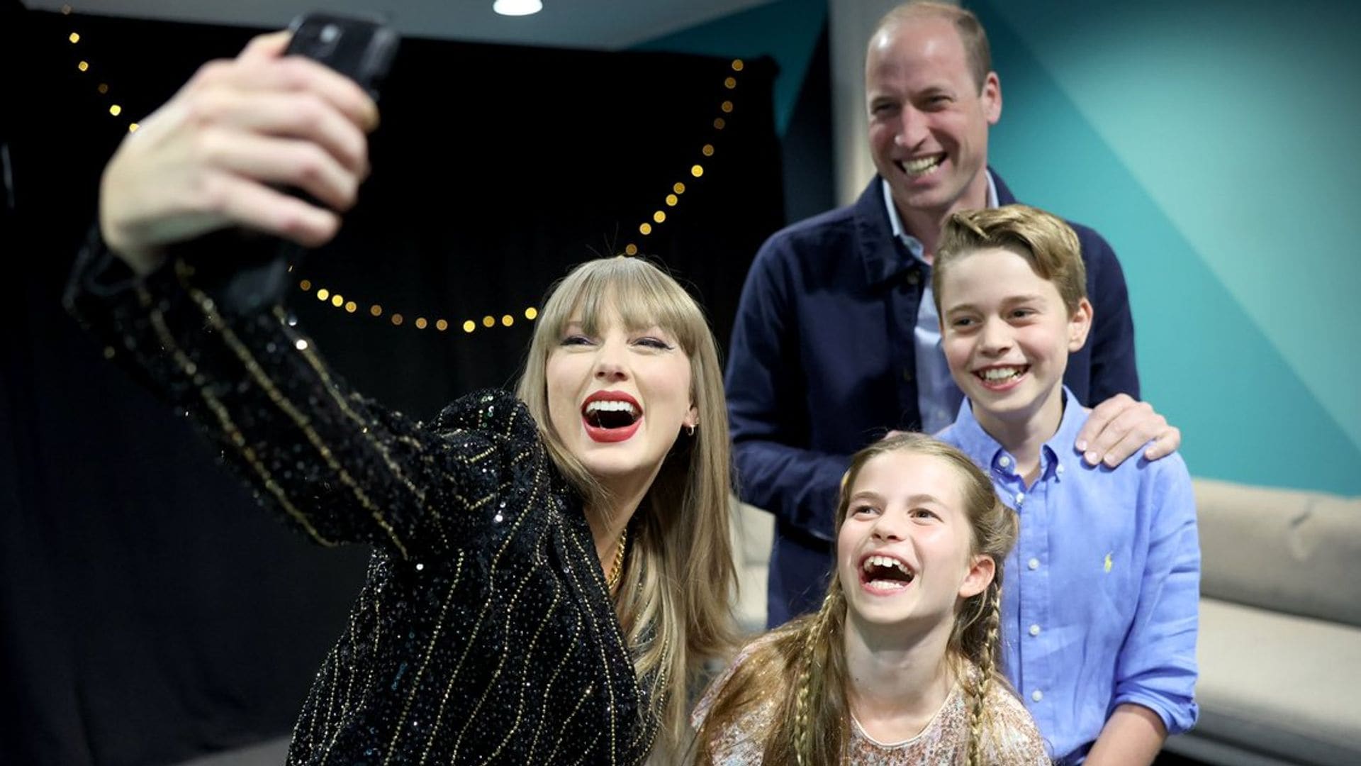Prince William, Prince George and Princess Charlotte are all smiles in photos with Taylor Swift