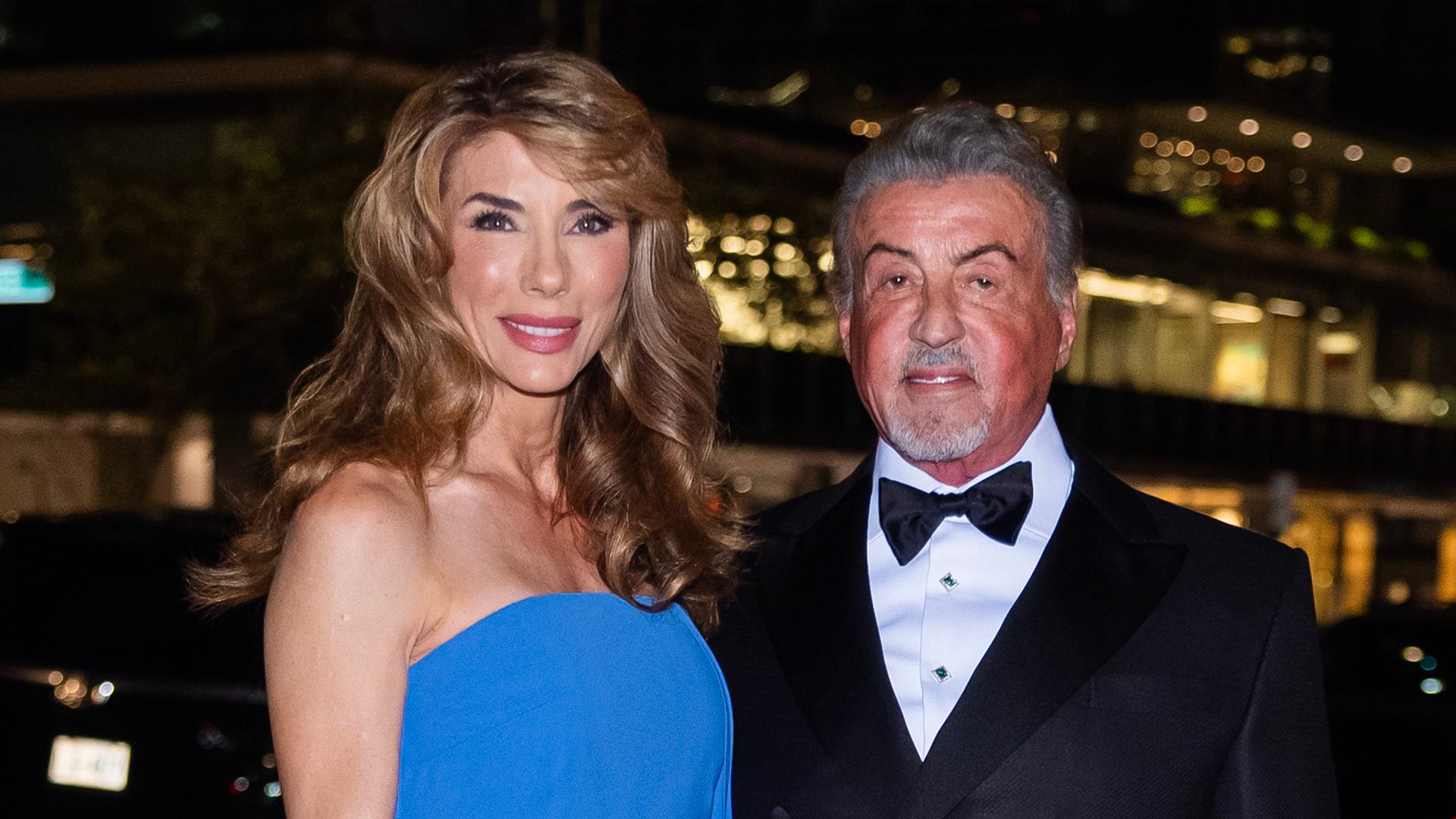 Jennifer Flavin and Sylvester Stallone in Midtown in New York City
