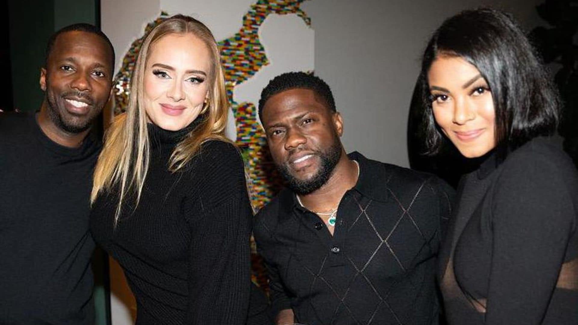 Adele parties with her boyfriend Rich Paul, Kevin Hart, and Eniko Parrish