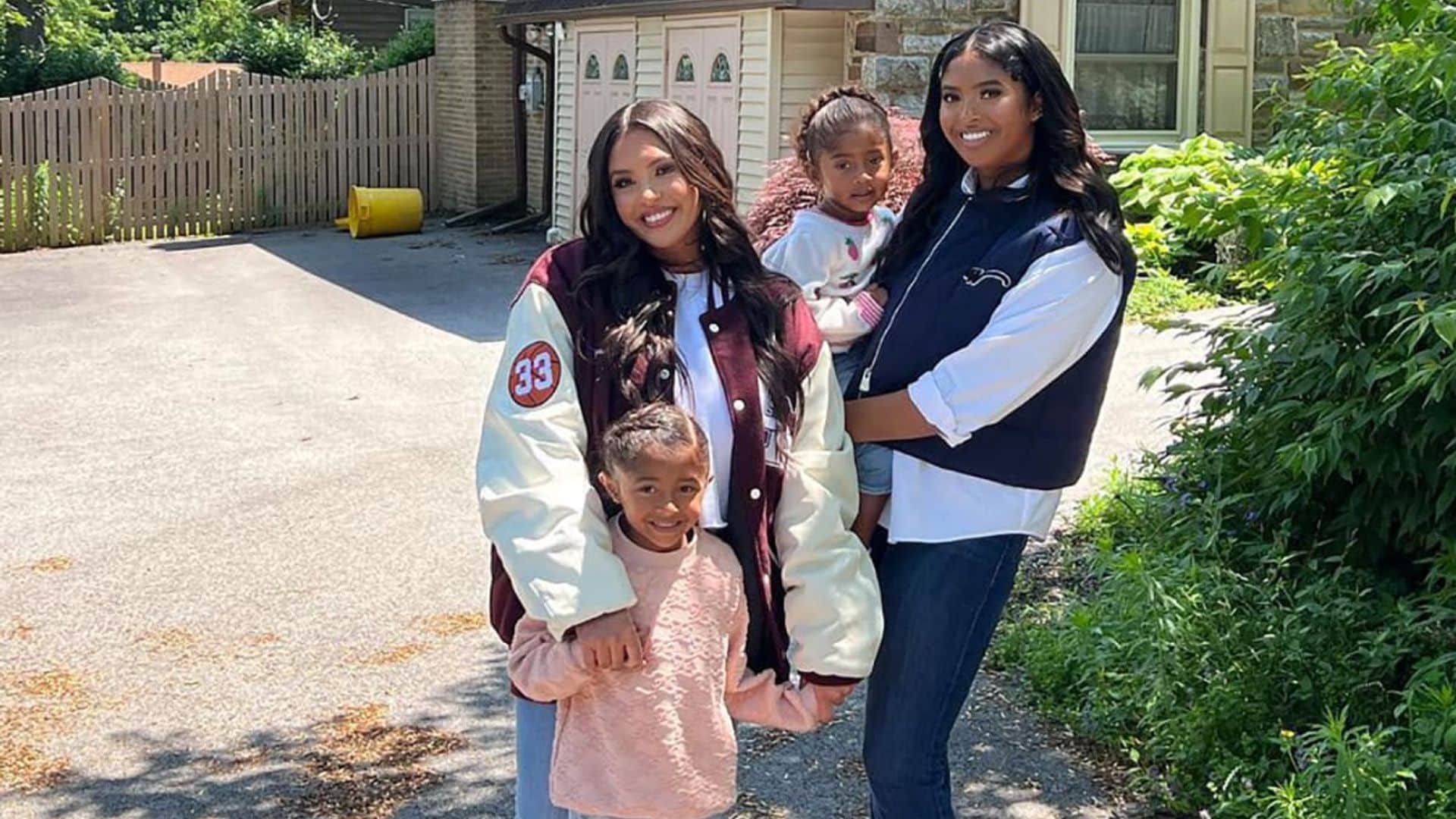 Vanessa Bryant and her daughters visit Kobe Bryant’s childhood home for Father’s Day