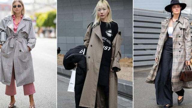 Modelos usando trench coats