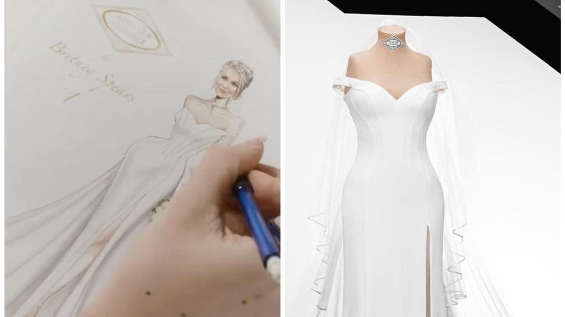 Inside look at Britney Spears’ wedding dress designed by Donatella Versace