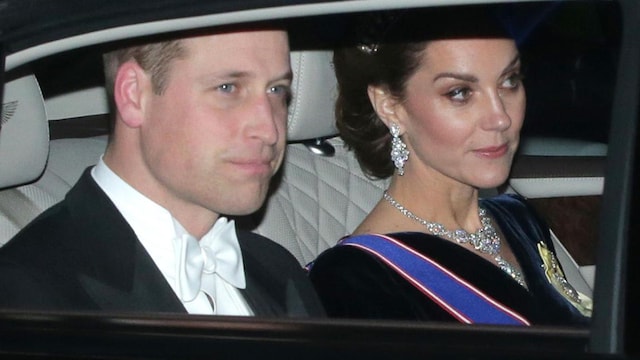 Kate Middleton dazzles in tiara at palace