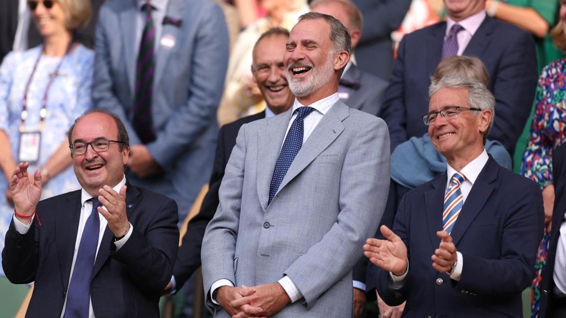 Wimbledon champion makes King Felipe of Spain laugh in Royal Box: Watch