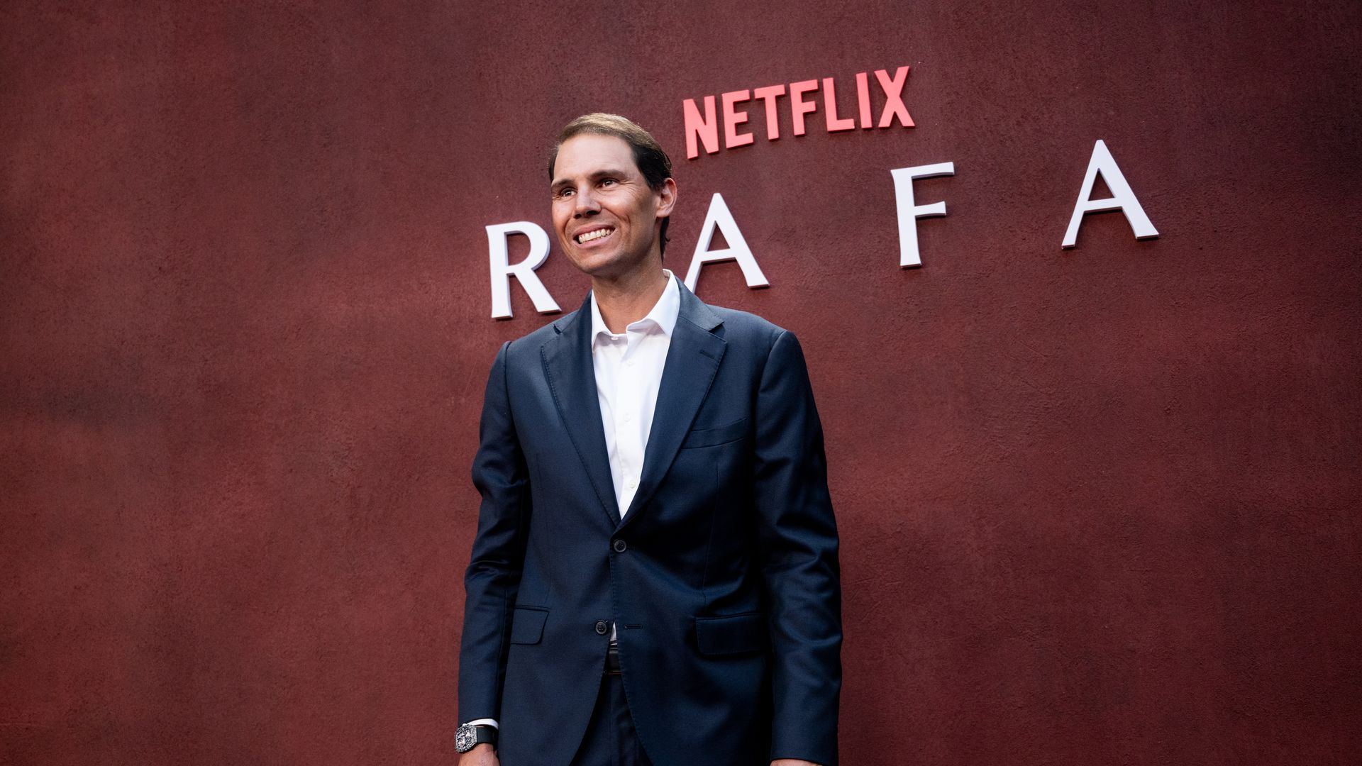 Rafa Nadal is inseparable from his wife, Mery Perelló and son Rafa Jr. at his documentary premiere