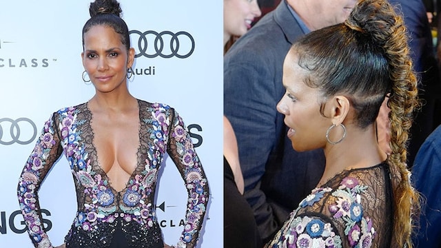 Style chameleon Halle Berry rocked a cool braided ponytail created by her hairstylist Castillo Bataille at the <I>Kings</I> premiere, hosted by World Class and Audi at Bisha Hotel Toronto, on September 13.
Photo: George Pimentel Photography/ WireImage