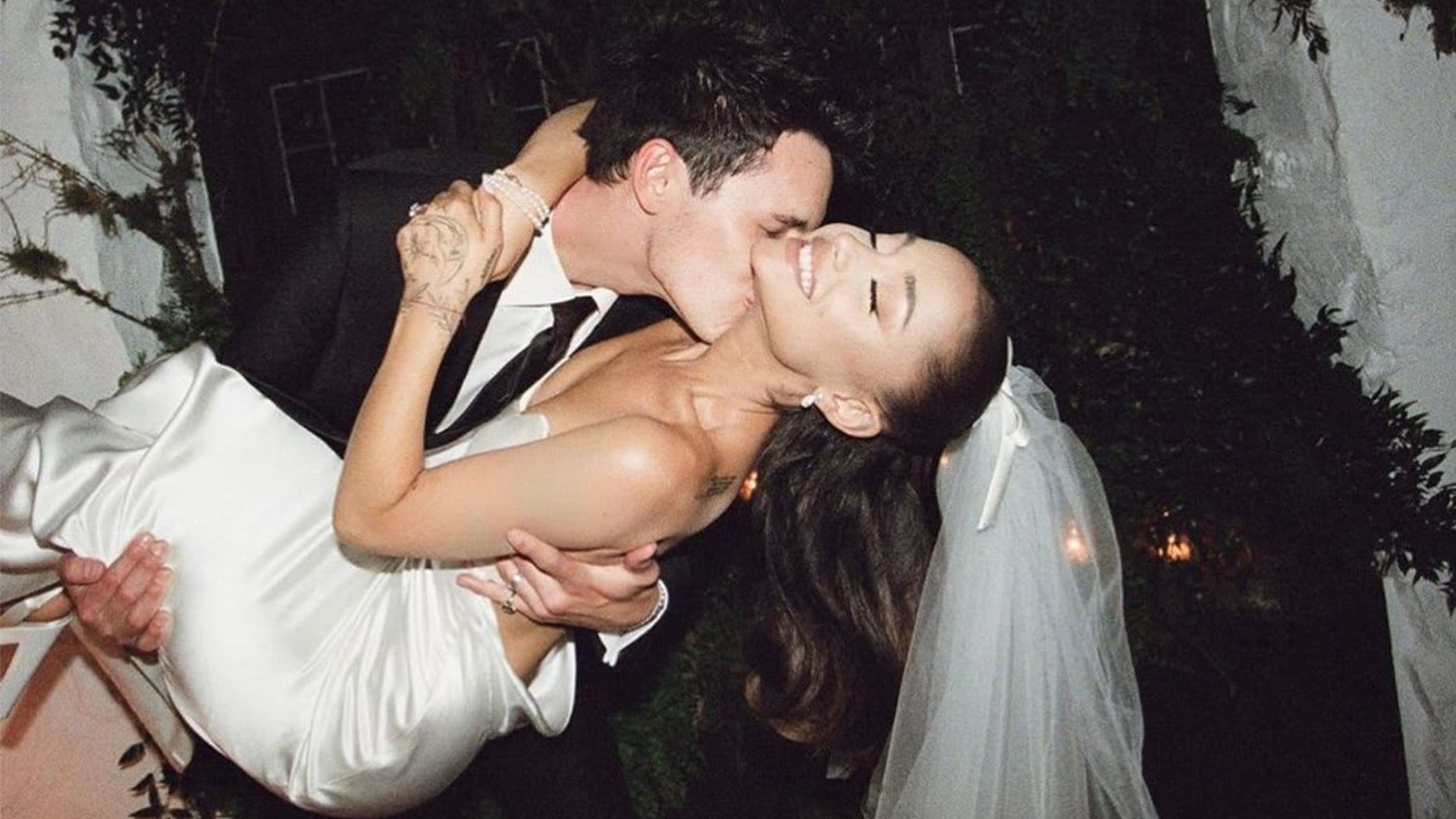 Ariana Grande posts rare video kissing husband Dalton Gomez for her 28th birthday