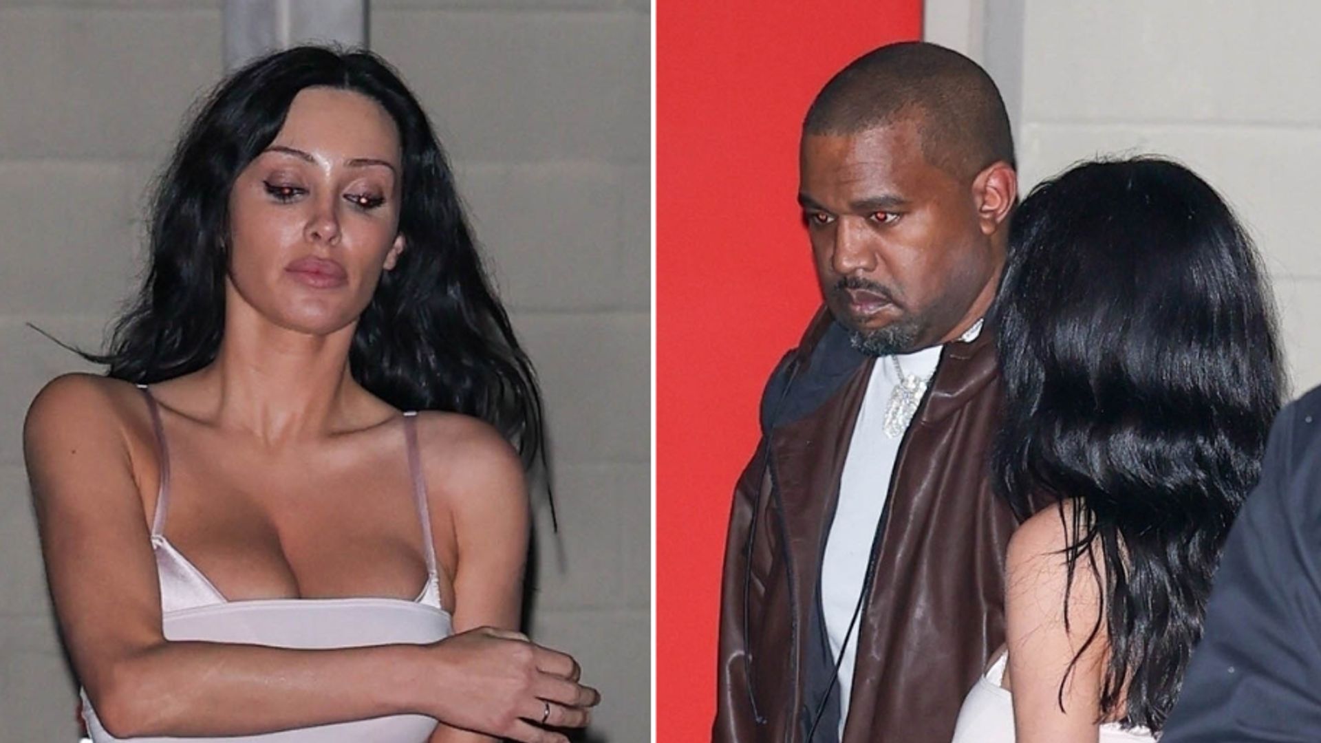 Bianca Censori wears a nude unitard and heels for a date…