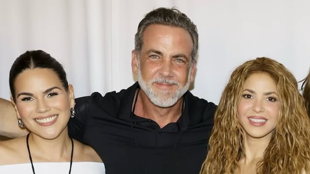 Shakira and Carlos Ponce reunite in Miami with sweet embrace