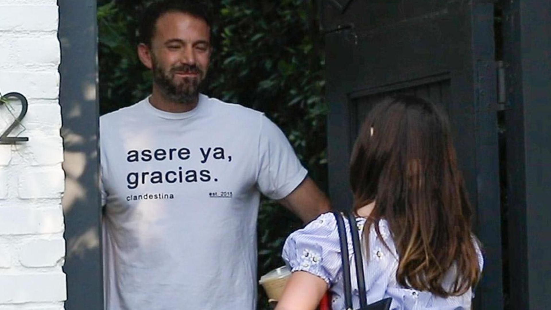 Ben Affleck happily greets Ana de Armas at home after a long day of work