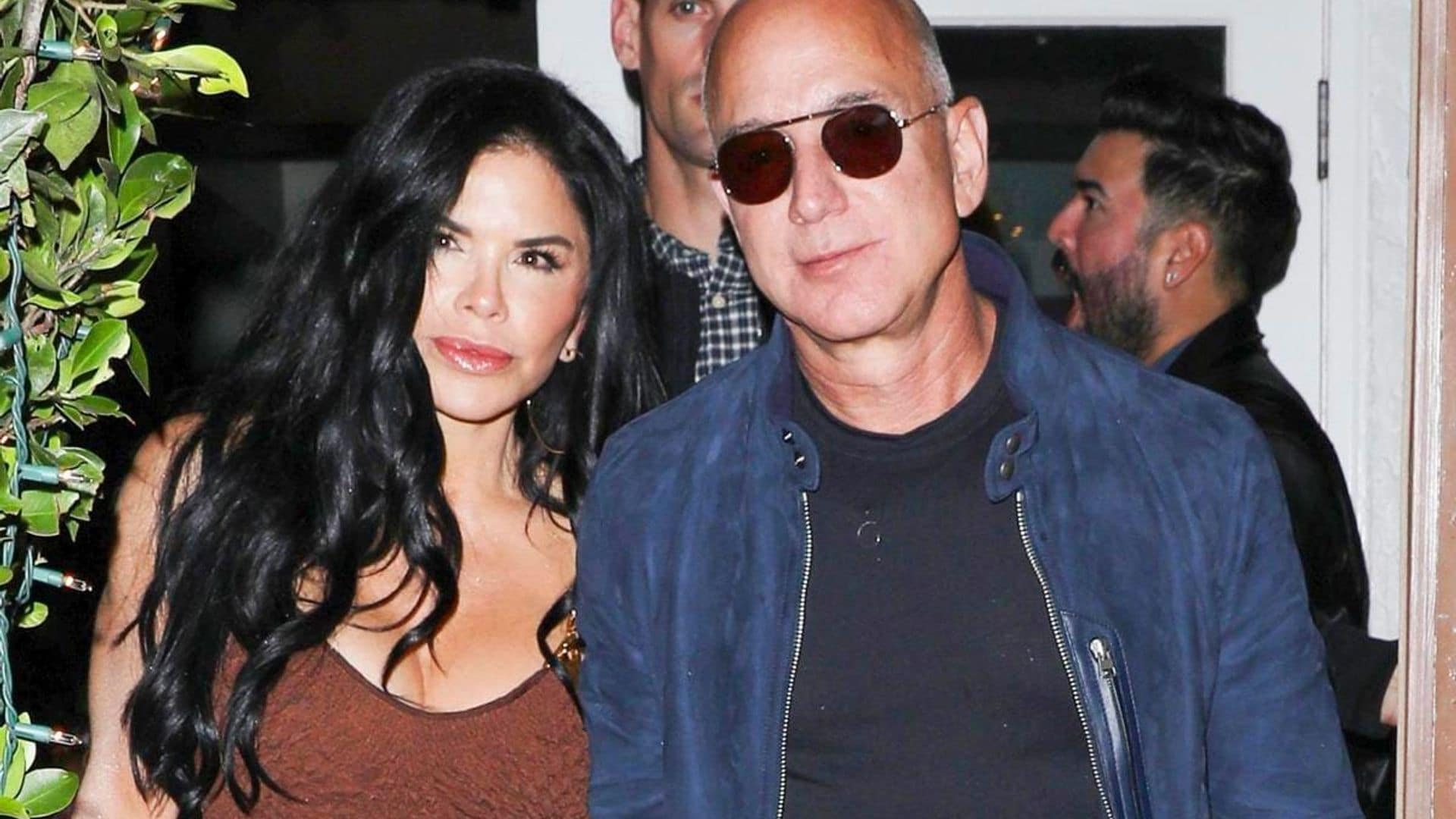 Lauren Sanchez and Jeff Bezos look stunning for their romantic dinner