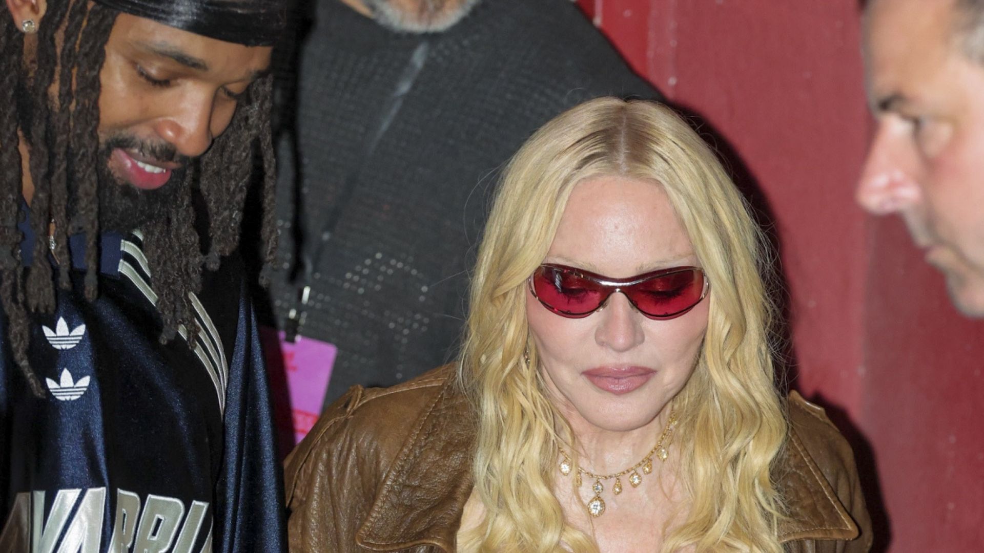Madonna wears a pink corset for surprise West Hollywood appearance with Akeem Morris