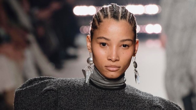 Lineisy Lineisy Montero walks the runway during the Isabel Marant show as part of Paris Fashion WeekMontero